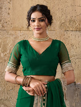 Buy Elegant Pure Georgette Saree with Gota Patti Work Kcpc