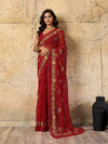Buy latest Royal Bandhani Georgette Saree With Wedding Wear