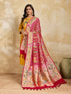 KcPc Premium Khaddi Georgette Silk Kalamkari Dupatta for Traditional Wear ASF