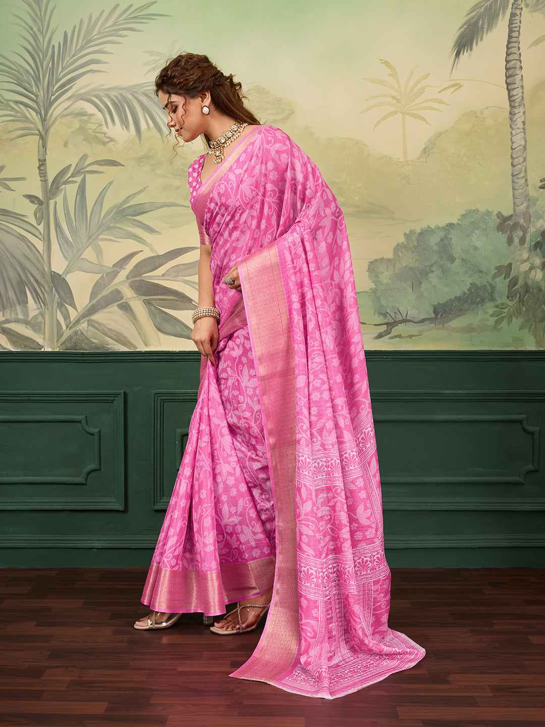 Buy Printed Style With Zari border