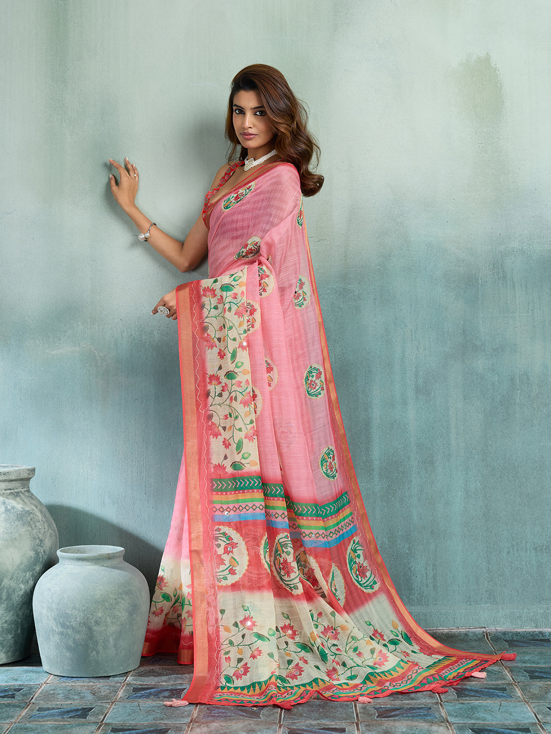 KcPc Traditional Kalamkari Sarees Designed with Modern EleganceGAN