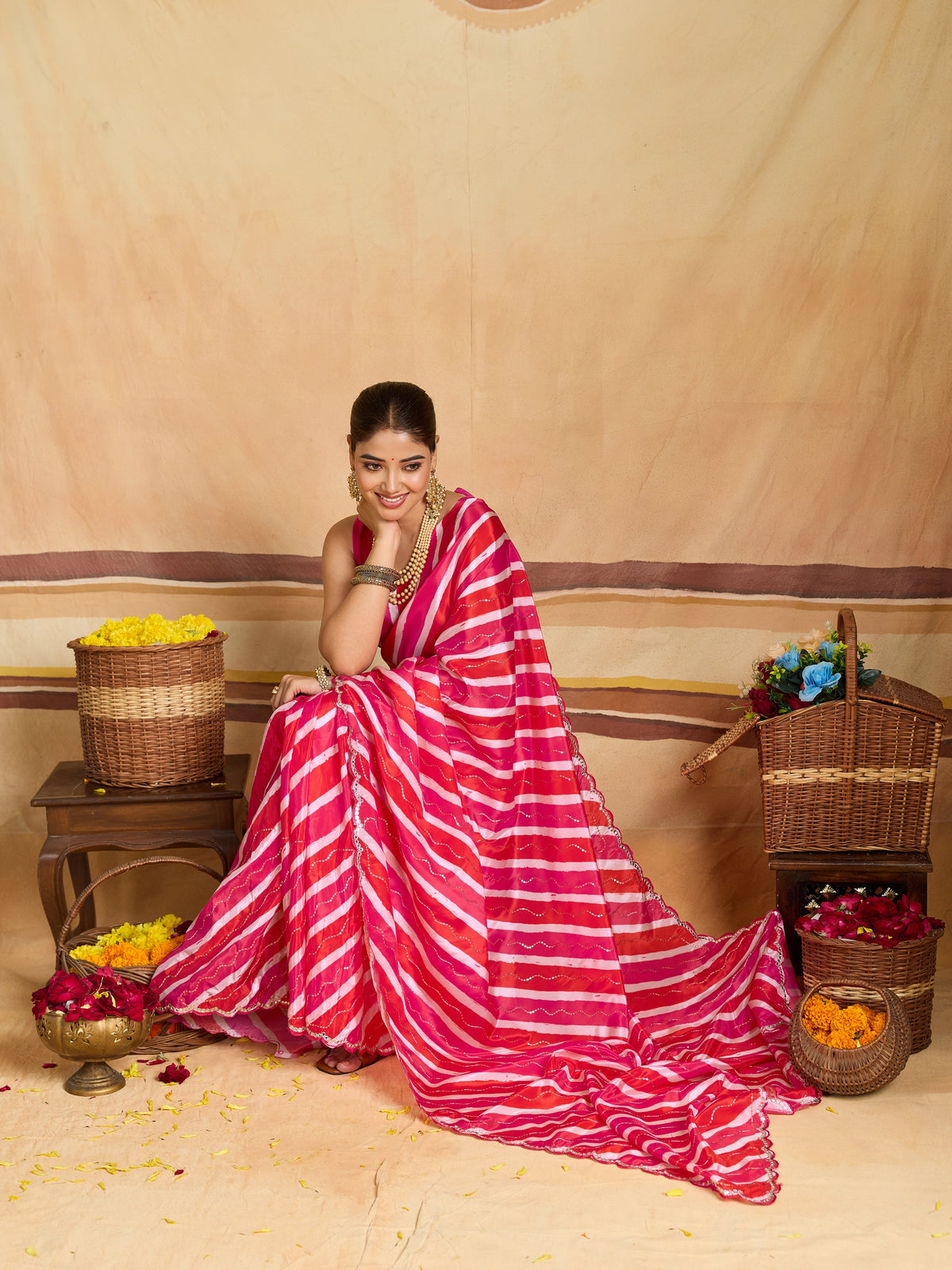 KcPc Luxury Silk Saree with Elegant Tari Embellishment Finish