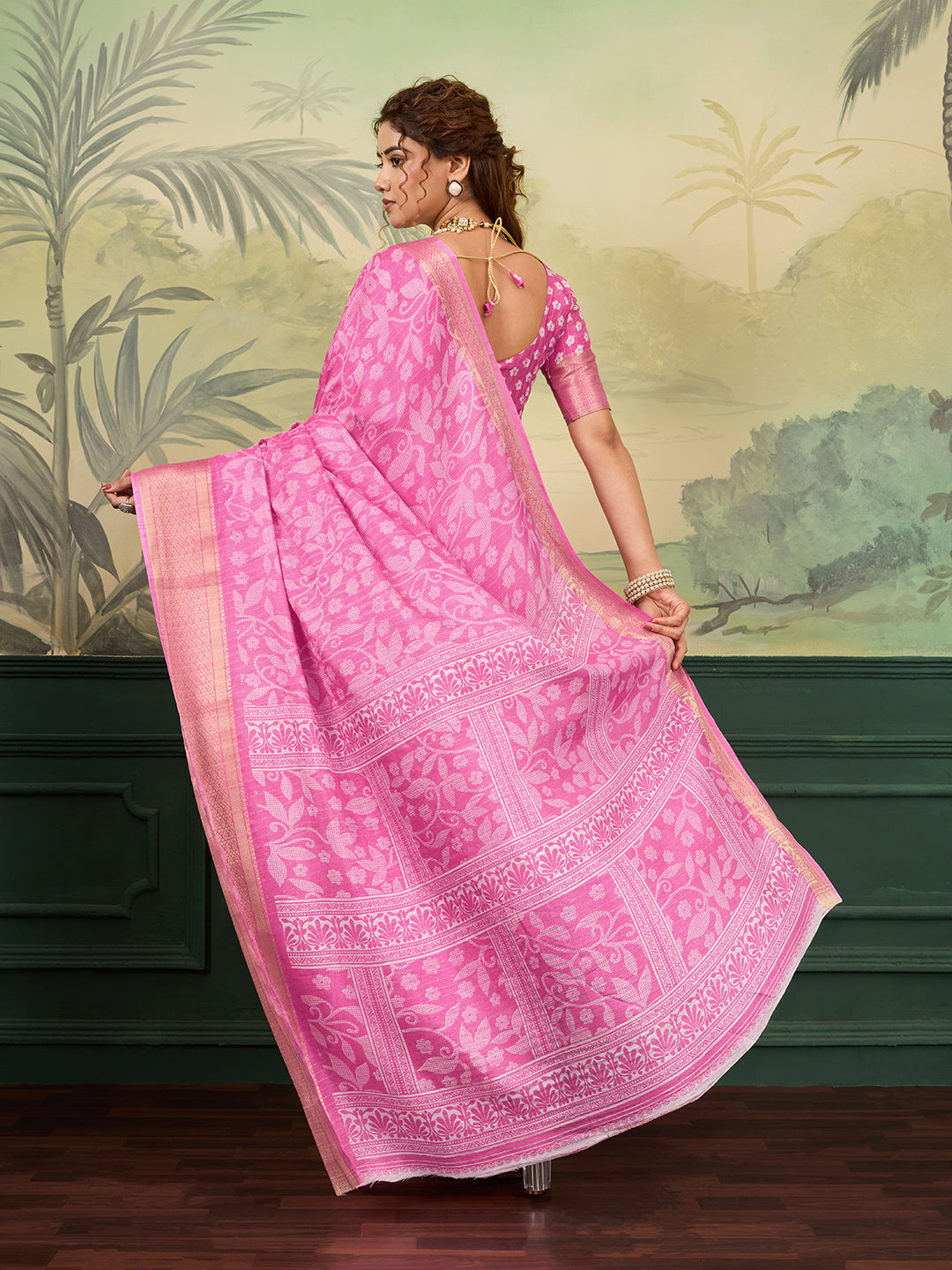 Buy Printed Style With Zari border
