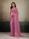 Buy Designer Saree With Handcrafted Aari Tari Work