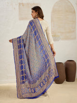 KcPc Pure Khaddi Georgette Meenakari Neemzari Bandhej Dupatta