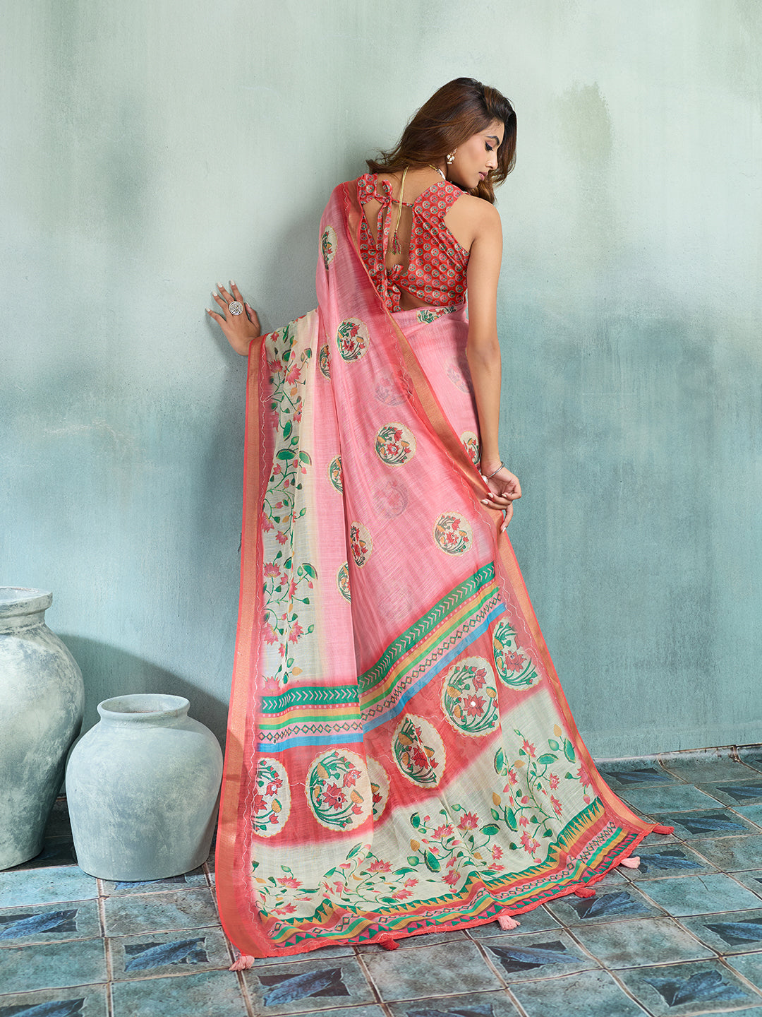 KcPc Traditional Kalamkari Sarees Designed with Modern EleganceGAN