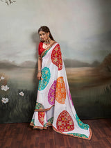 Buy New Bandhani Style Saree with Tari Work Kcpc image 2