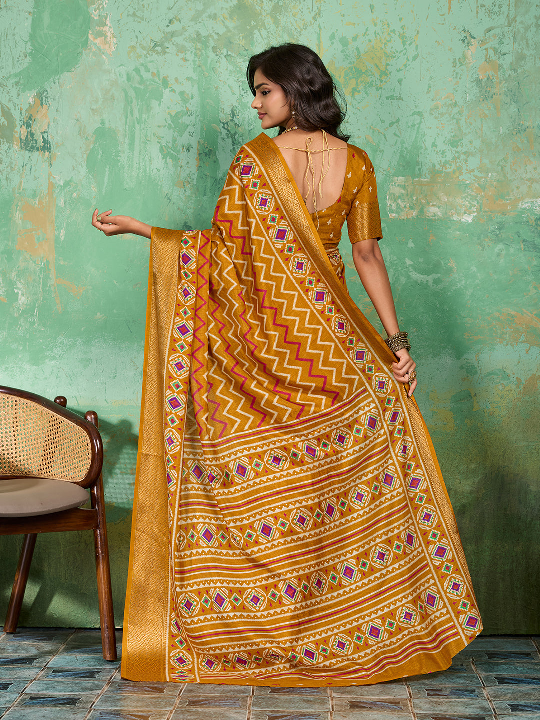 Buy New Launch Cotton Silk Printed Style With Daily Wear Saree