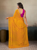 Buy New Chiffon Leheriya Style With Casual Wear Saree