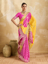 By Bandhani Saree With Wedding wear