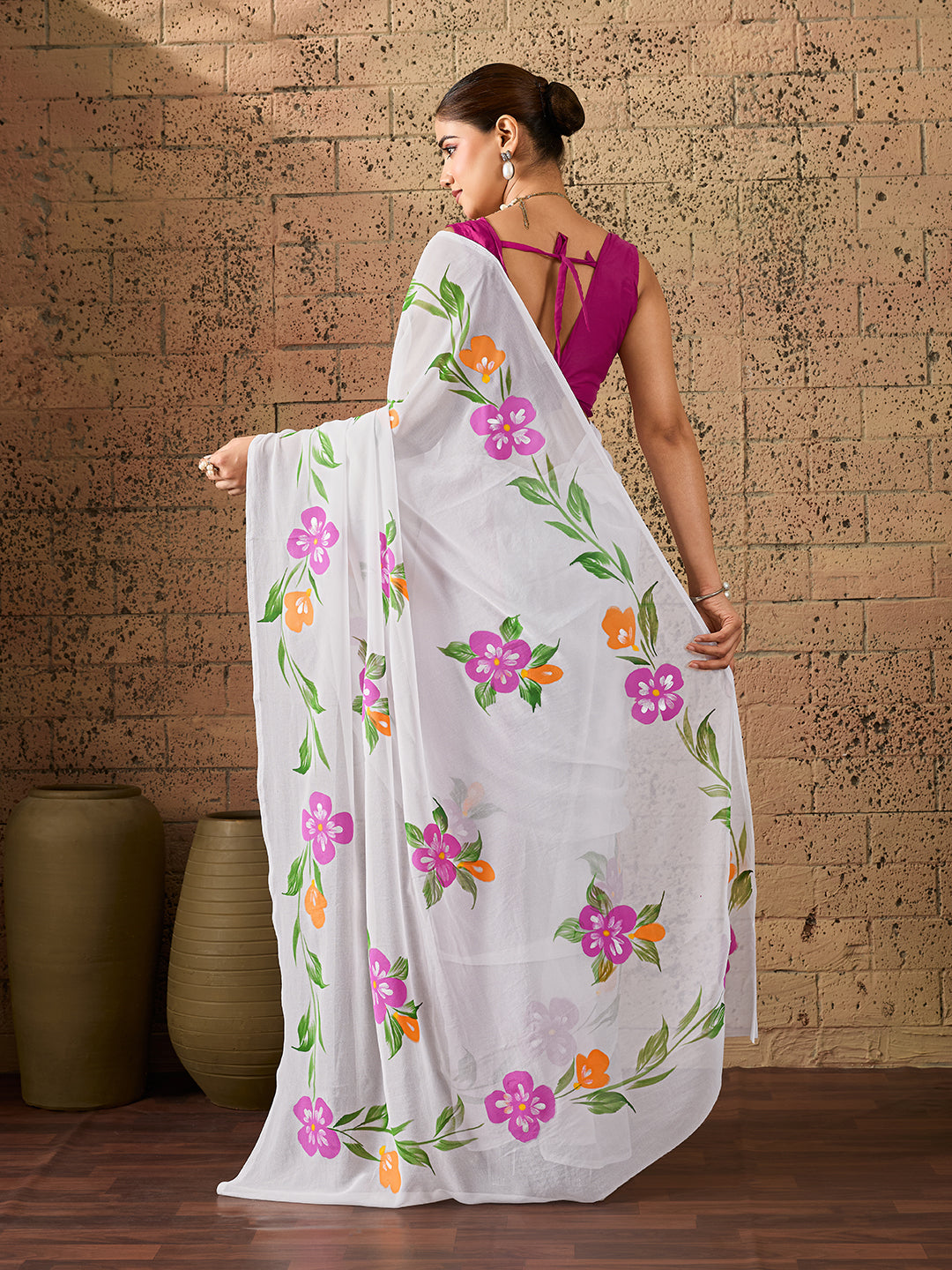KcPc New Luxury Designer Style Saree Crafted in Soft Georgette FabricASH