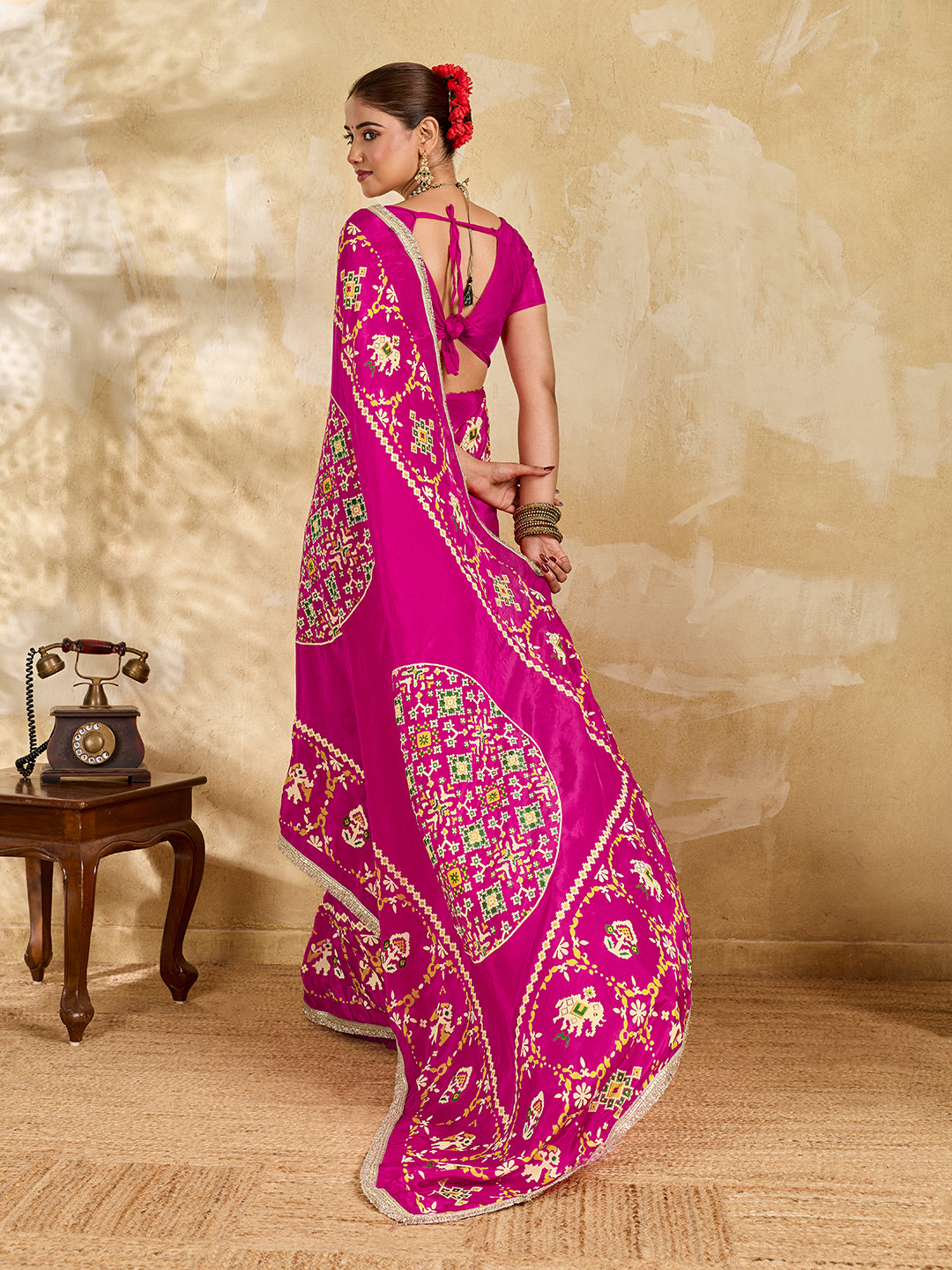 Buy NewPatola Style Saree withFestive Wear KcPc