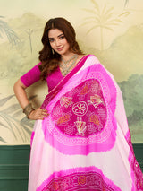 KcPc New Premium Georgette Saree with Beautiful Gotapatti DetailingPDM