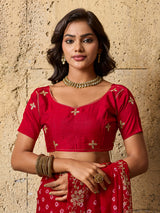 By Traditional Bandhani Style Georgette Saree Perfect Festive Collection