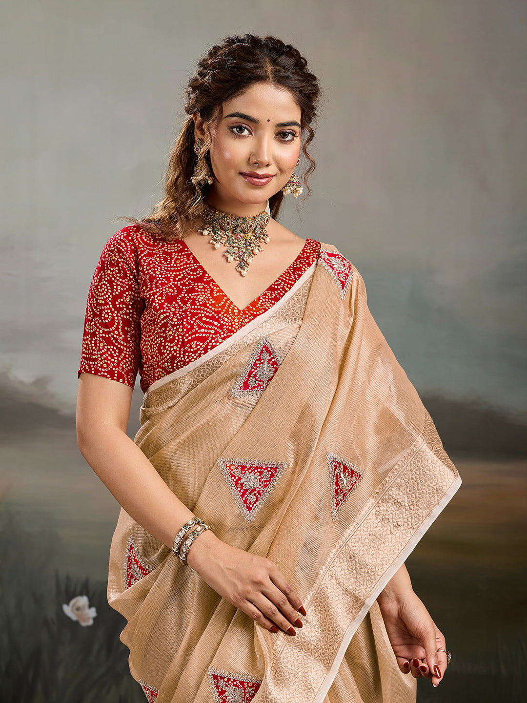 Buy Traditional Banarasi Style Saree Kcpc