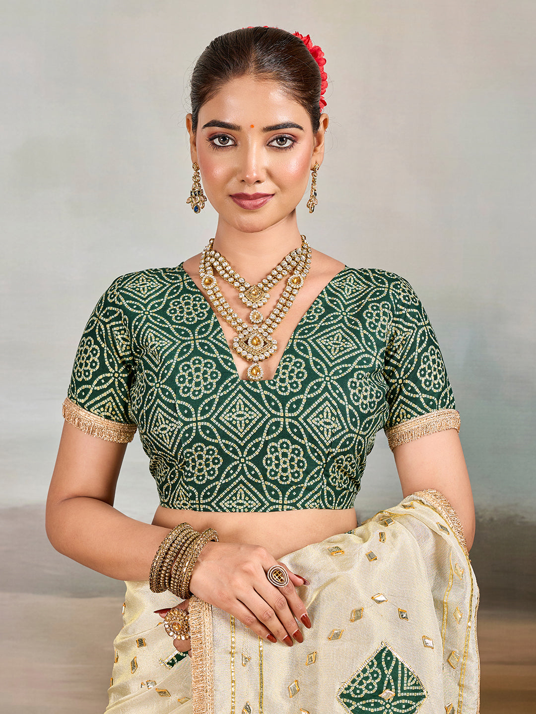 Buy Designer Style Saree WithGotaPatti Work Kcpc