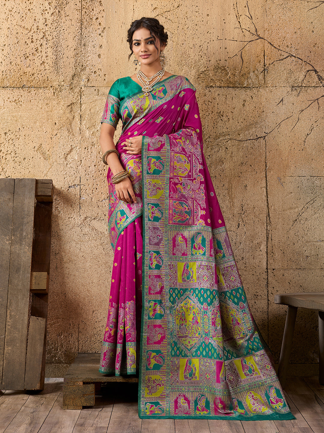 Buy Kalamkari Saree With Perfect for Festive Wear