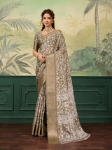 Buy Printed Saree With Zari border