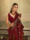KcPc Special Royal Rajasthani Bandhani Viscose Saree with Elephant MotifsRJB