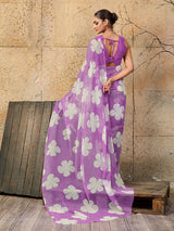 Georgette Flower Printed Style Saree for causal wear under 1000