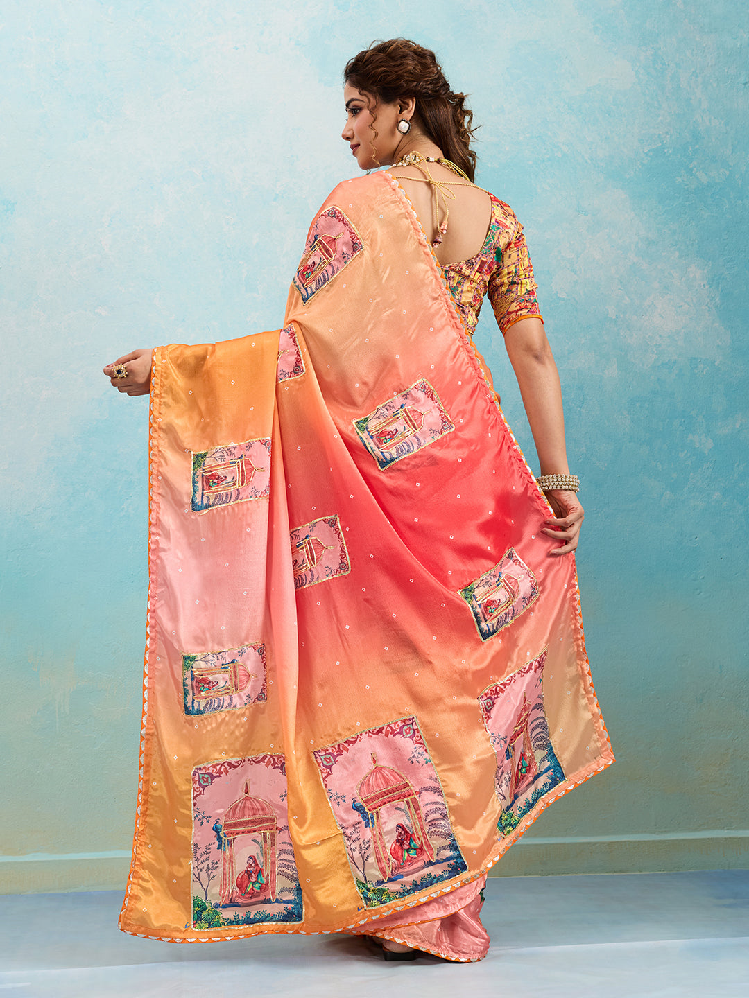 Buy Premium Saree with Kalamkari Style KcPc