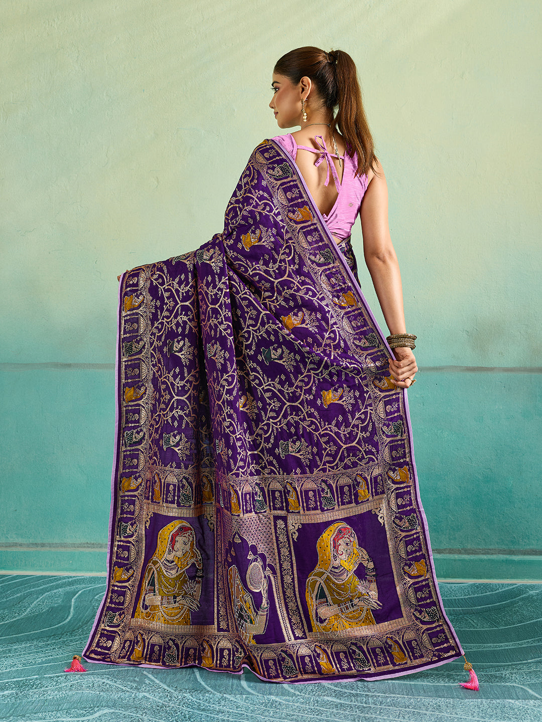 KcPc New Royal Dola Silk Shiroshki Banarasi SareePDM
