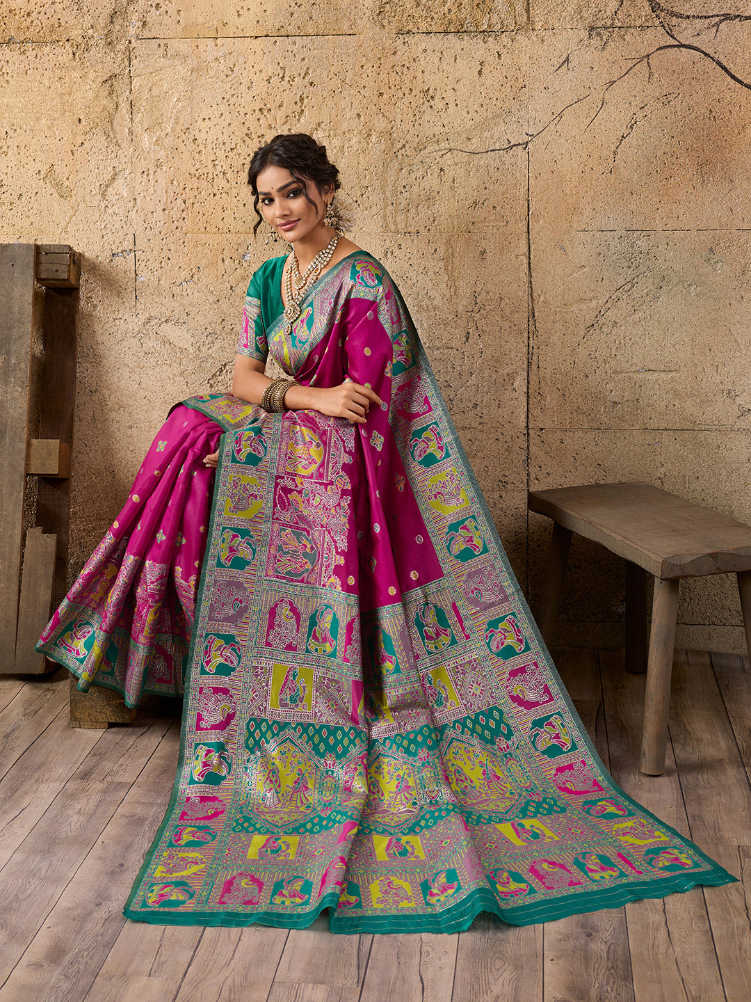 Buy Kalamkari Saree With Perfect for Festive Wear