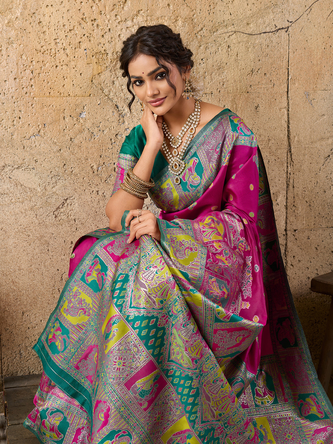 Buy Kalamkari Saree With Perfect for Festive Wear