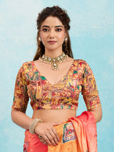 Buy Premium Saree with Kalamkari Style KcPc