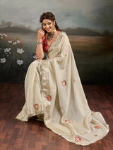 Buy Designer Saree with Elegant Gota Patti Work KcPc