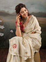 Buy Designer Saree with Elegant Gota Patti Work KcPc