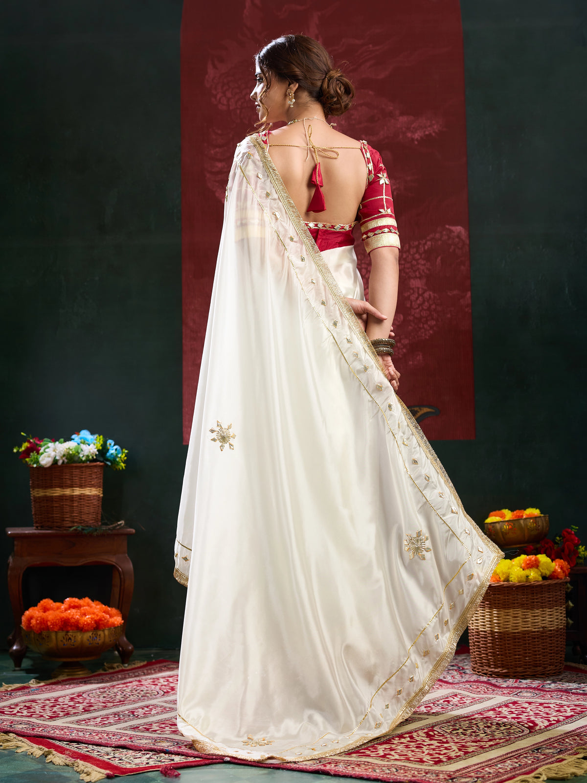 KcPc Crepe Silk Designer Saree with Gotapatti WorkPDM