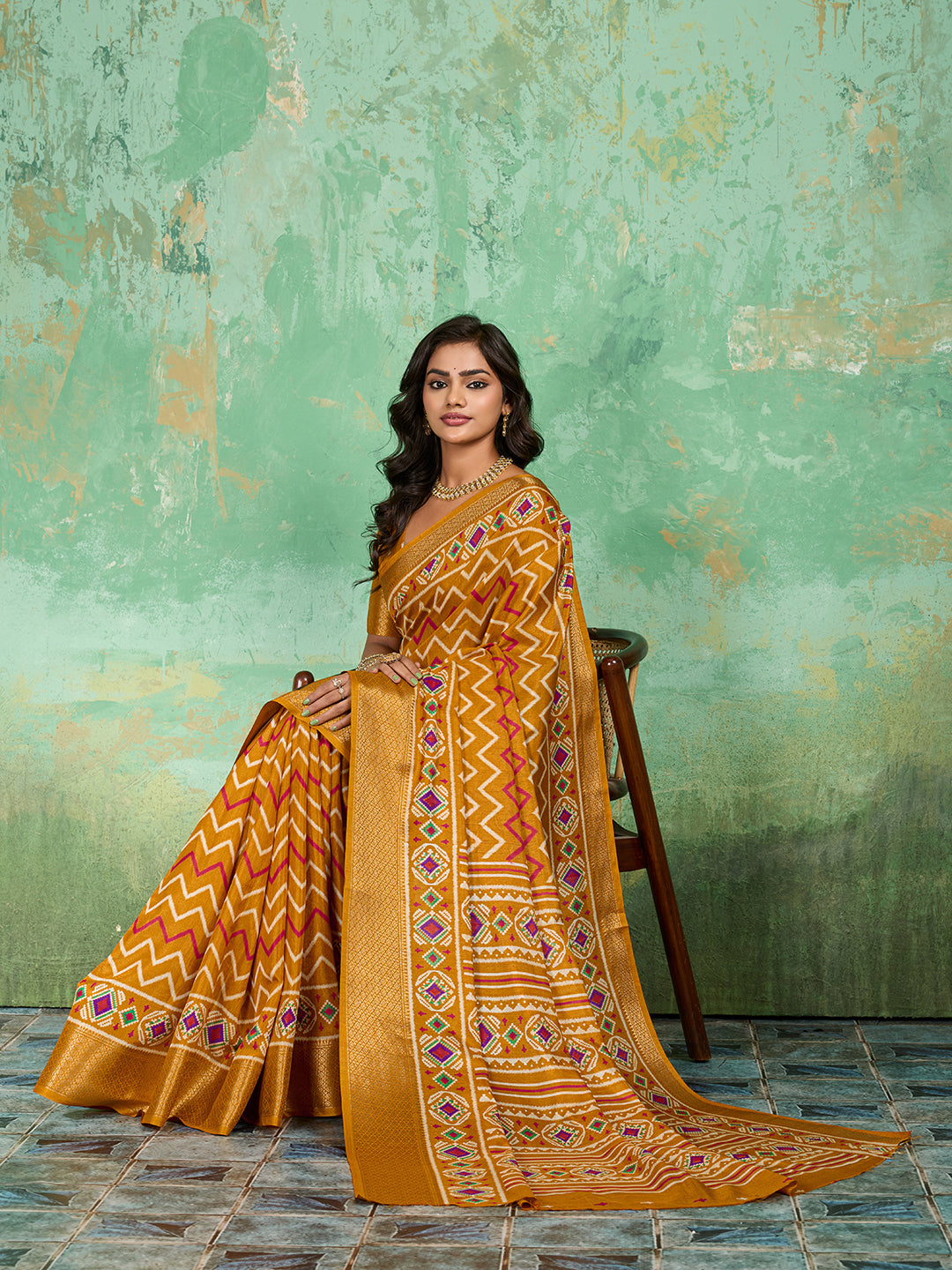 Buy New Launch Cotton Silk Printed Style With Daily Wear Saree