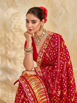 Buy New Royal Ghatchola Style Saree with Gota Patti Work KcPc