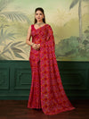 KcPc Elegant Kota Doria Bandhani Style Saree Casual Wear SWA