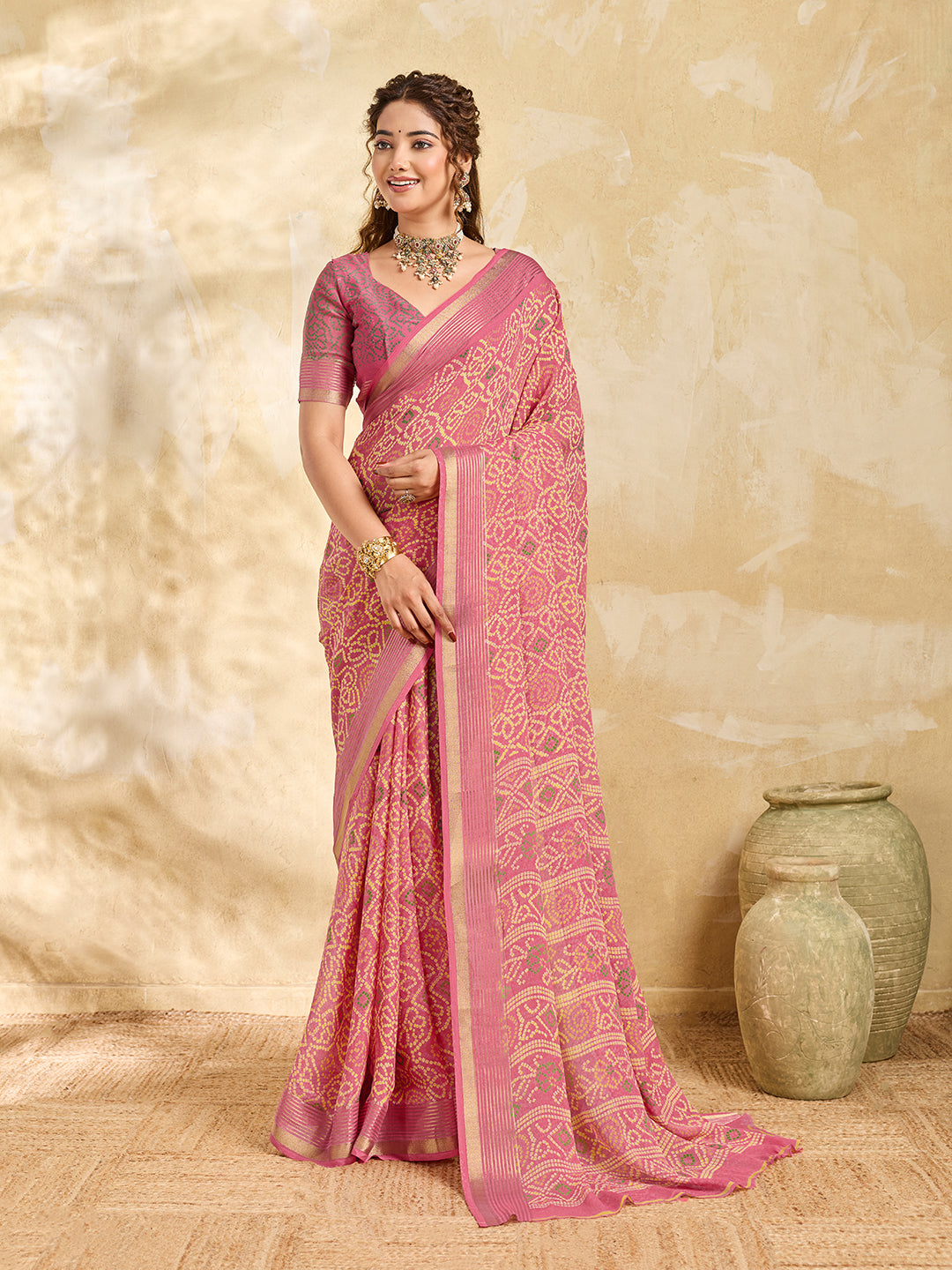Buy Casual Style Chiffon Saree Kcpc Image 1