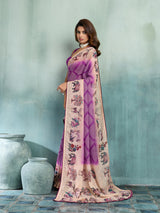 KcPc Traditional Georgette Kalamkari Saree for Women GAN