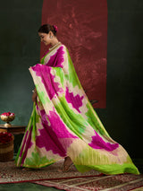 KcPc Premium Cotton Silk Banarasi Saree with Zari BorderGAN