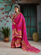 KcPc Designer Tissue SilkPatola Style Saree with Zari WorkRG