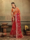 KcPc New Latest Georgette Chiffon Bandhani Style With Gotapatti Work Saree MHS