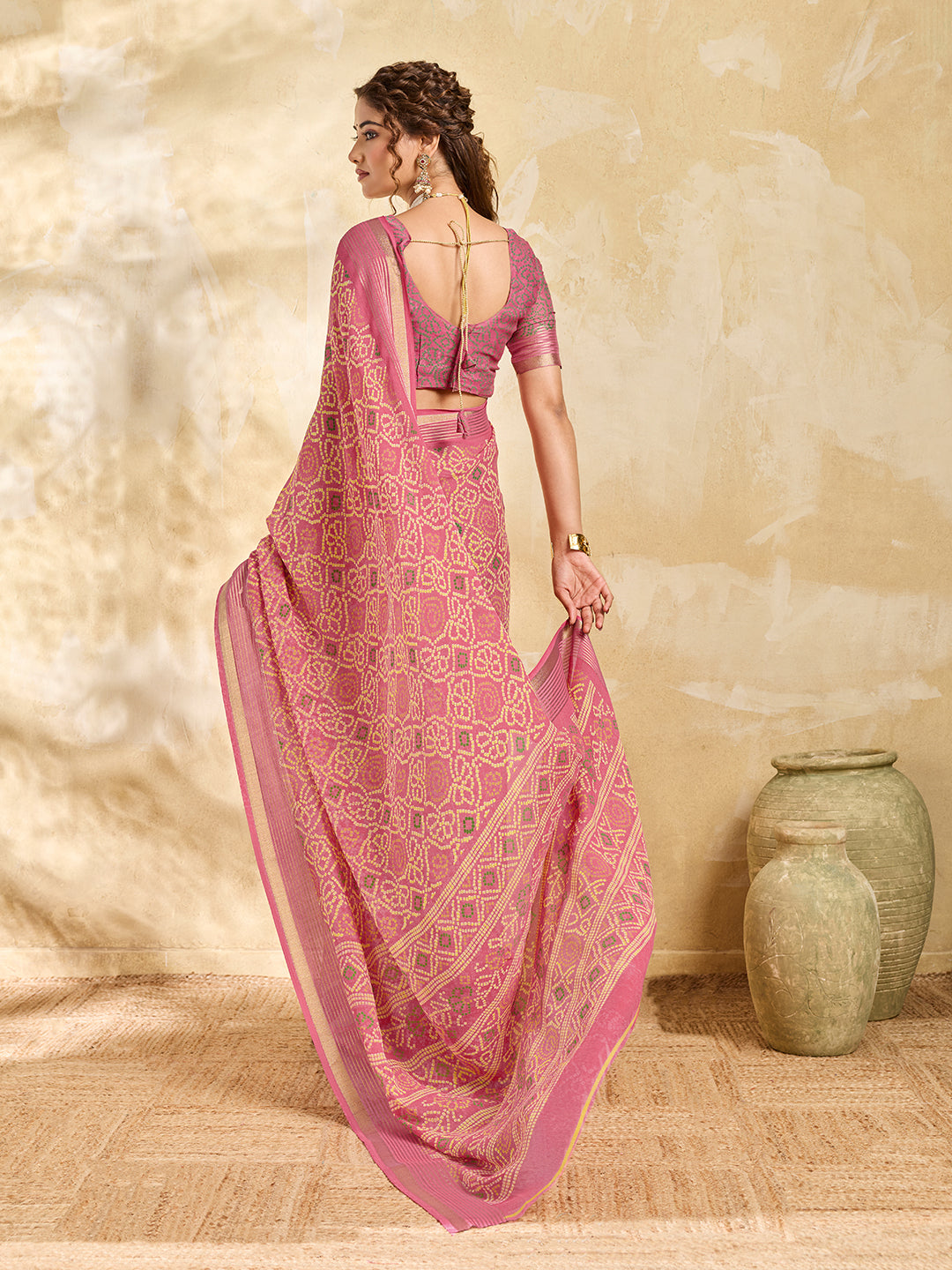 Buy Casual Style Chiffon Saree Kcpc Image 5