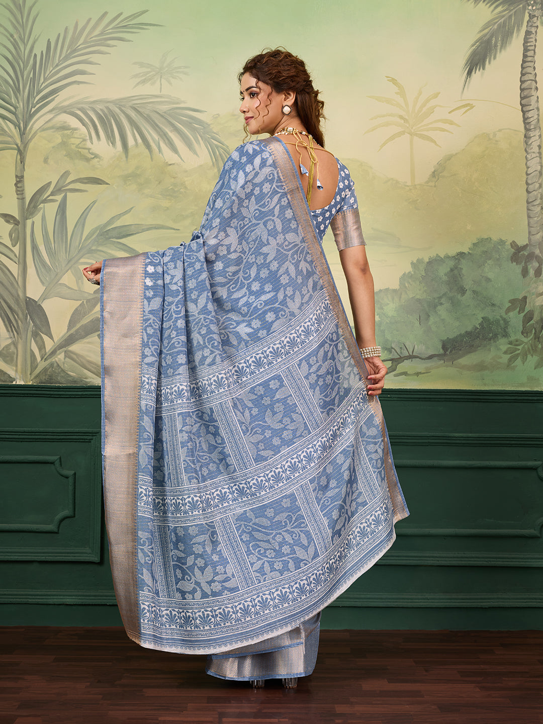 Buy Printed Style With Zari border