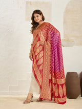 KcPc New Launch Pure Khaddi Georgette Upada Neemzari Bandhej Dupatta