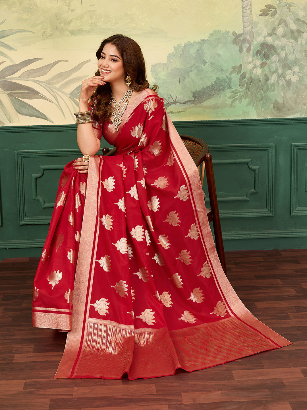 Buy Bollywood Saree With Festive Ware