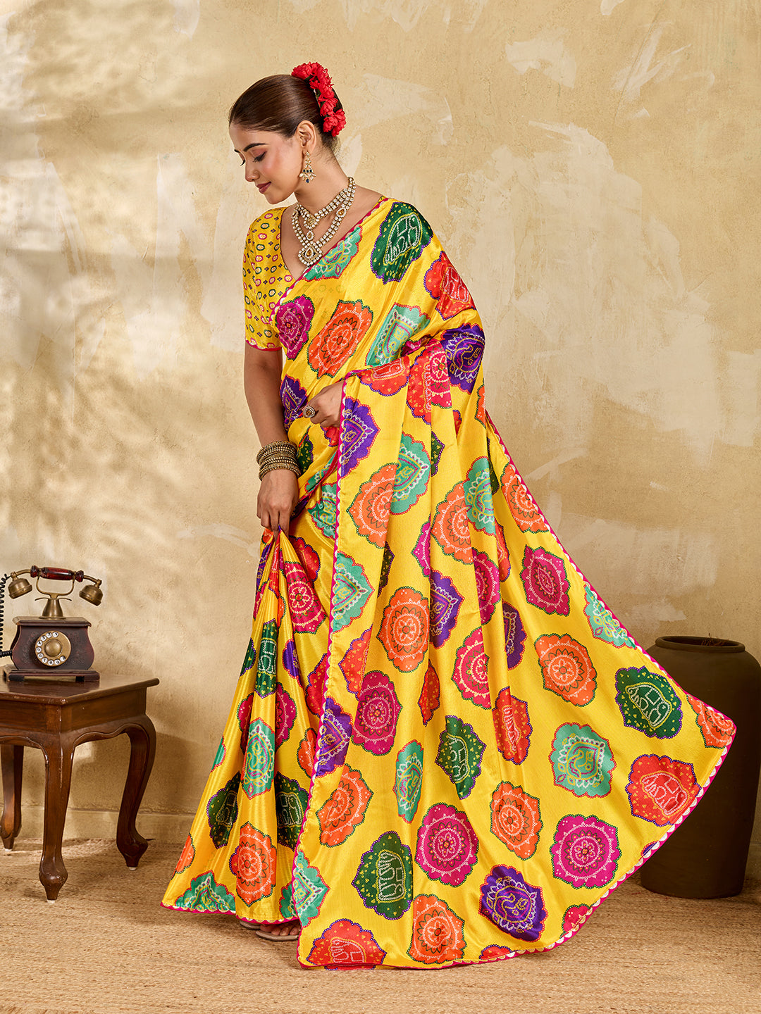 Crape Silk saree is perfect for party wear