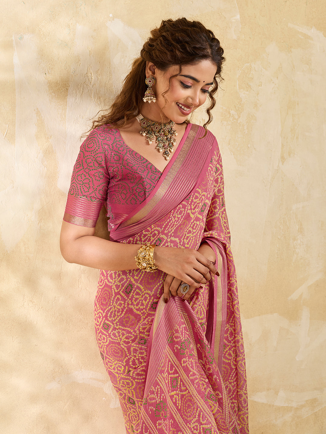 Buy Casual Style Chiffon Saree Kcpc Image 4