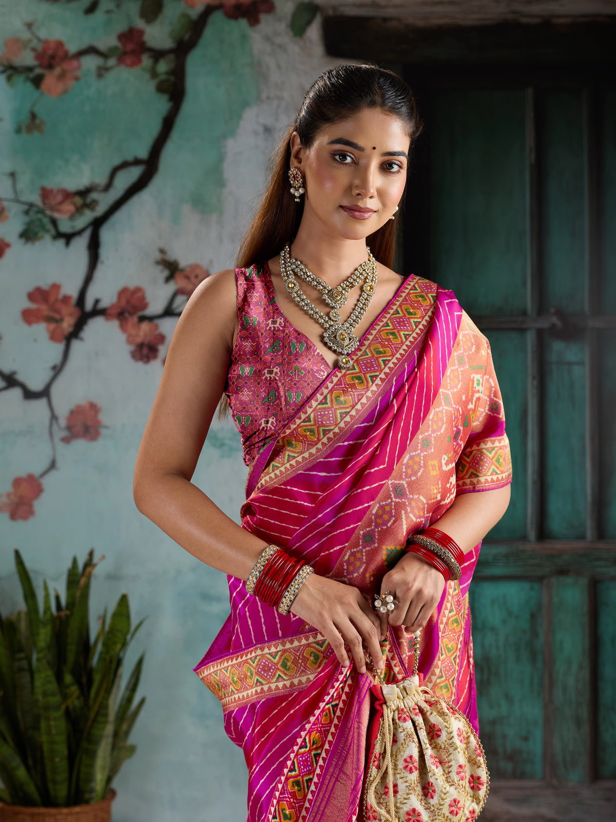 KcPc Designer Tissue SilkPatola Style Saree with Zari WorkRG