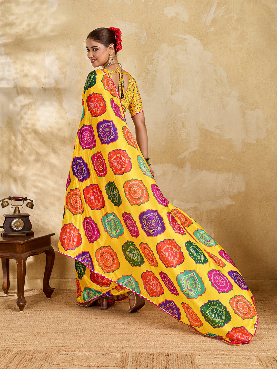 Crape Silk saree is perfect for party wear