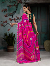 KcPc Traditional Leheriya Style Festive Wear SareesPDM