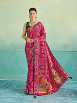 KcPc New Graceful Dola Silk Saree with Shiroshki Banarasi TouchPDM
